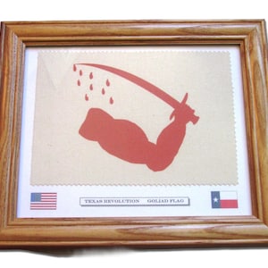 Texas Revolution Flag....Goliad Flag....Texas Bloody Arm Flag, 1835, Wall Decor