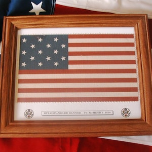 War of 1812....15 Star Flag, Star Spangled Banner,  American Flag of Fort McHenry, Wall Decor