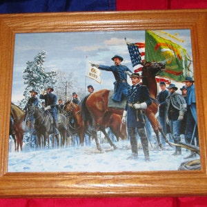Framed American Civil War Print / Painting. Mort Kunstler, THE FIGHTING 69TH, Irish Brigade, Partriotic Wall Decor, Wall Art.