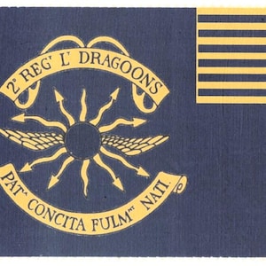 American Continental Army Flag, Revolutionary War Flag. 2nd Light Dragoons, Patriotic Wall Art, Wall Decor.