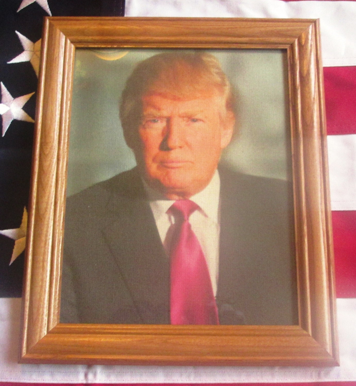 Framed Portrait of DONALD TRUMP President of the United Etsy
