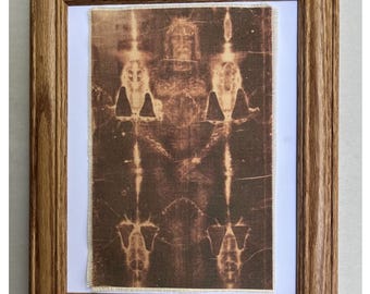 SÁBANA SANTA DE TURÍN... Imagen enmarcada de Jesucristo sobre tela, arte cristiano para pared, decoración de pared.