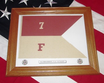 CUSTOMIZED...Indian Wars Flag, US Cavalry Guidon, United States Cavalry / Army / Infantry, Wall Decor