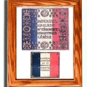 Napoleonic Wars, French Flag Set of Napoleon Bonaparte......France, 1812
