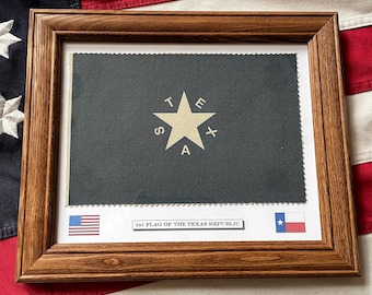 Revolución de Texas, Primera Bandera de la Estrella Solitaria de la República de Texas. Bandera de Zavala, Arte para colgar en la pared estadounidense, Decoración de pared.