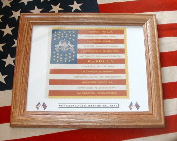 American Civil War Flag...61st Pennsylvania 35 Star