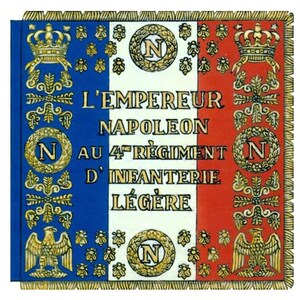 Napoleonic Wars. Napoleon Bonaparte Flag...France, French Flag, 4th Regiment, Wall Decor image 3
