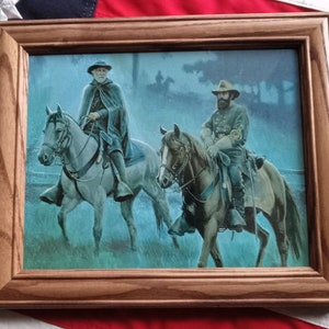 Civil War Print. Generals Robert E Lee and James Longstreet. Gettysburg, 1863, Wall Decor
