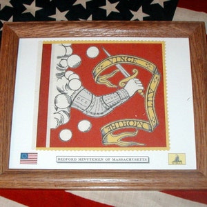 American Revolutionary War Flag, Bedford Massachusetts Flag, Wall Decor