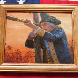 American Revolution Print. Mort Kunstler, George Washington, SPY GLASS, 1777
