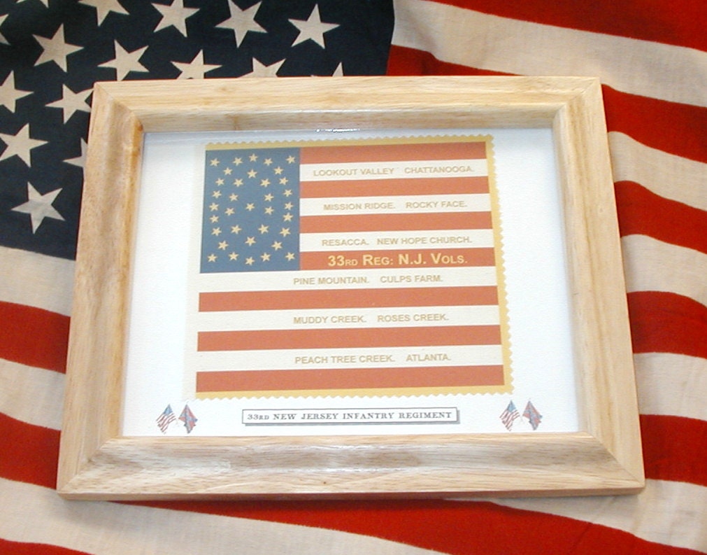 American Flag 35 Star Flag Civil War Flag...33rd New Jersey Etsy