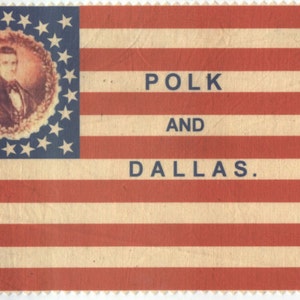 26 Star American Flag..President James K Polk Campaign Flag..1844 image 2