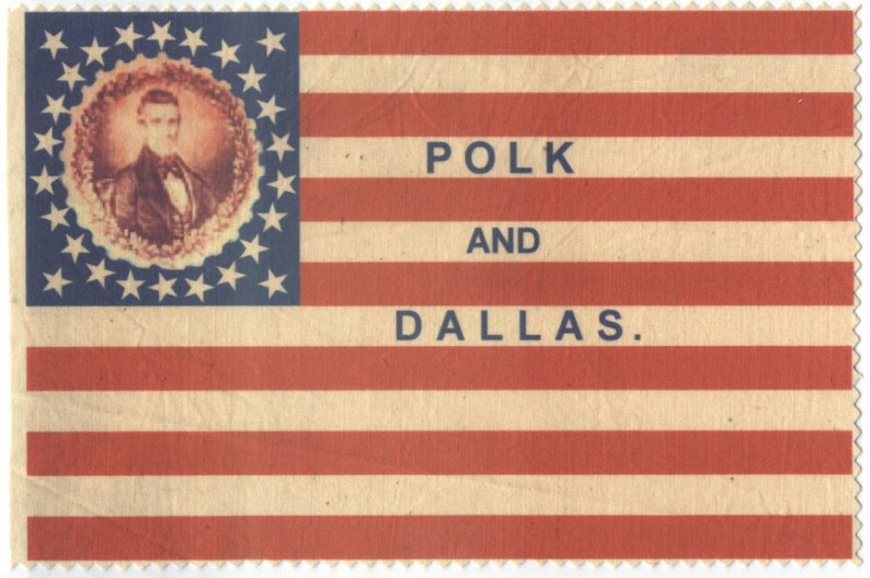 26 Star American Flag..President James K Polk Campaign Flag..1844 image 2