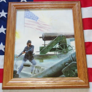 Framed Civil War print, Mort Kunstler, Battle of Fort Sumter.....Artillery, Wall Art