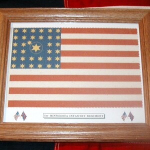 American Flag, Civil War Flag, 34 star Flag..1st Minnesota Infantry