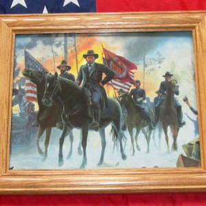 Framed Civil War Print / Painting. Mort Kunstler, ON TO RICHMOND, Ulysses S Grant, Wall Art