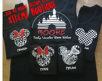 Disney CASTLE with Disney Trip Family Vacation shirts, Disney Trip shirt, Disney family shirt, Family matching shirts 128jsapp