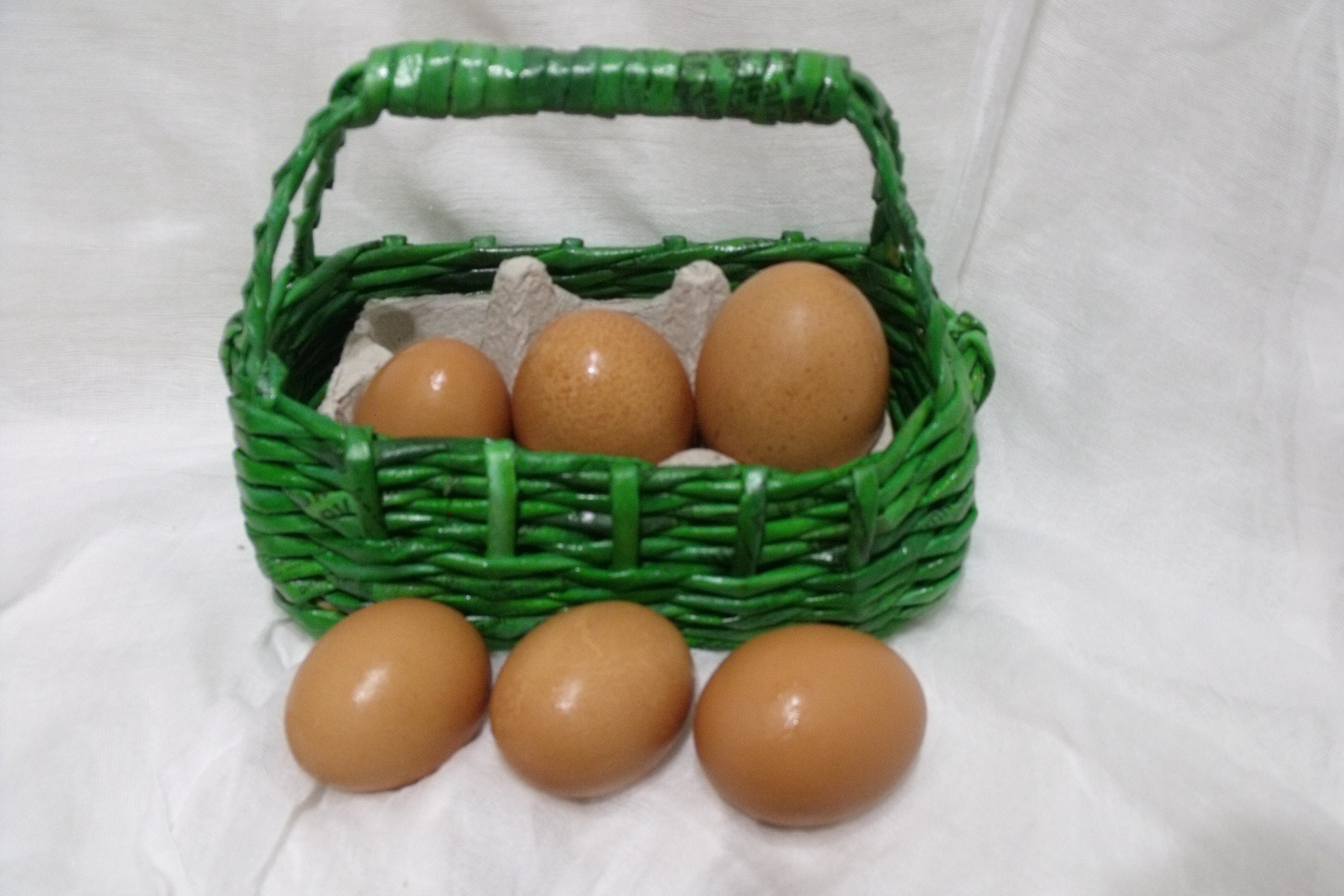 Farm Egg Gathering Basket Rectangle Basket with Handles Etsy