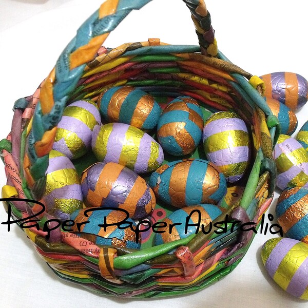 Easter Egg Basket Etsy