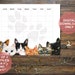 Cat Calendar Printable Cat Planner Blank Cat Calendar - Etsy