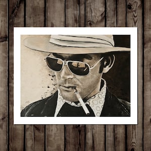 Hunter S. Thompson, 11x14 or 16x20 inch Print and Original Painting