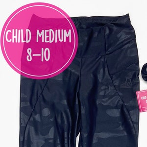 CM Schwarz Camo Metallic Eiskunstlauf Übungshose - Be Bright - Eiskunstlaufhose - Eiskunstlaufbekleidung - Eiskunstlaufhose