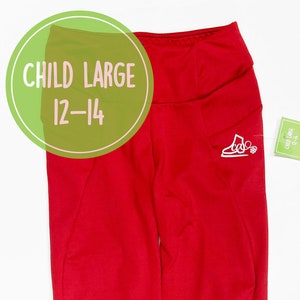 CL Red Cozy Fleece Warm Figure Skating Practice Pants - Be Bright - Skating Pants - Ice Skater - Skating Apparel - Figure Skater Pants