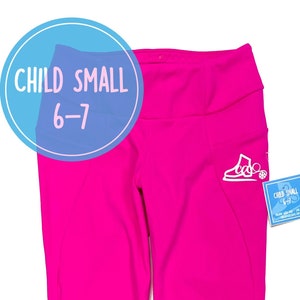 CS Neon Pink Tundra Fleece Figure Skating Practice Pants - Be Bright Skating Pants - Ice Skater - Skating Apparel - Figure Skater Pants