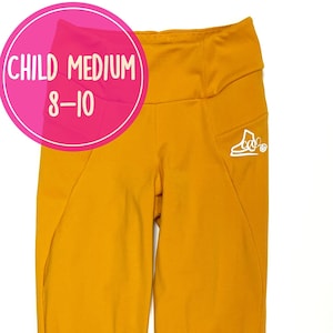 CM Sunflower Yellow Tundra Fleece Figure Skating Practice Pants - Be Bright Skating Pants - Ice Skater - Skating Apparel - Figure Skater