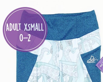 AXS Blue Tentacle Figure Skating Practice Pants - Be Bright - Skating Pants - Ice Skater Gift - Skating Apparel - Figure Skater Pants