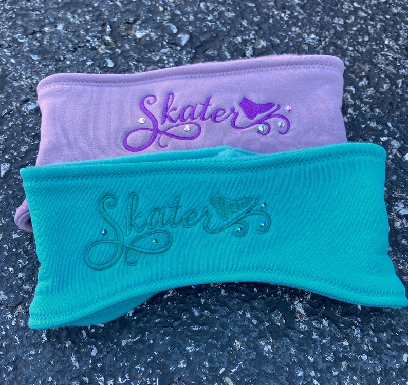 Figure Skating Fleece Headband Skater Sparkle Etsy