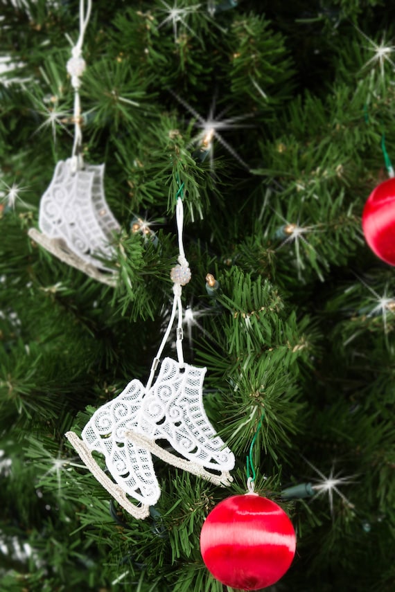 Ice Skater Lace Doll Christmas Ornament