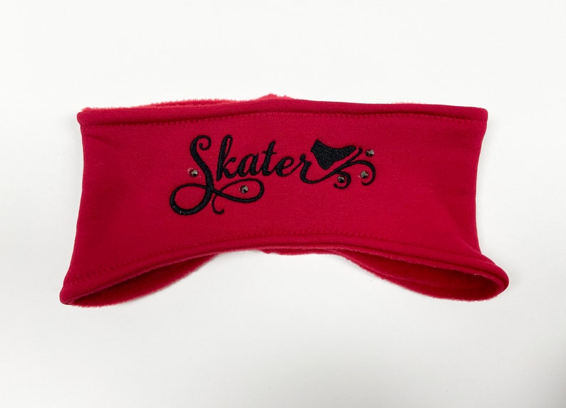 Figure Skating Fleece Headband Skater Sparkle Etsy