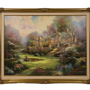 Thomas Kinkade - Spring Gate III, beperkte editie 384/5850 John 9:16, COA
