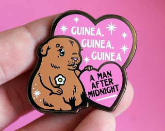 ABBA Guinea Pig Enamel Pin | Guinea A Man After Midnight | Hard Enamel Lapel Pin | Designed in Australia