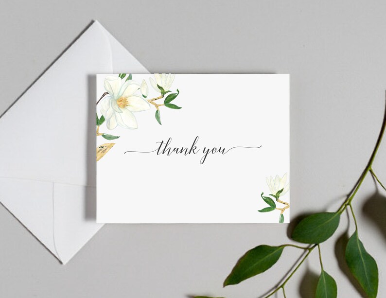 Wedding Thank You Cards Magnolia Romance Suite #1133