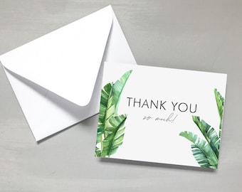 Tropical Destination Wedding Thank You Cards / #1205