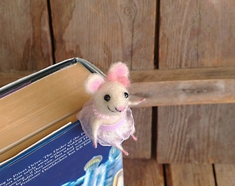 Bookmark ballerina, Book lovers gift, animal bookmark, Back to school gift, teacher gift, student gift, Comical gift idea, book club gift