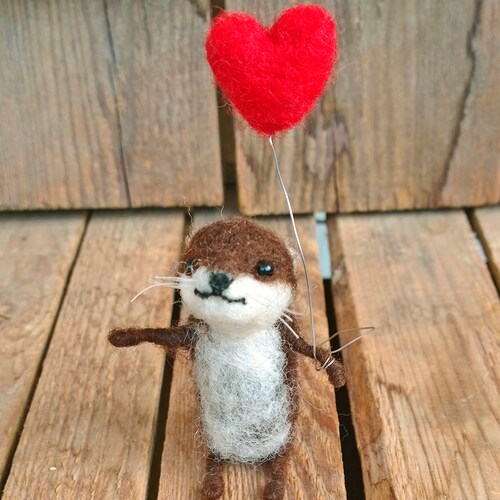 valentine's day stuffed otter