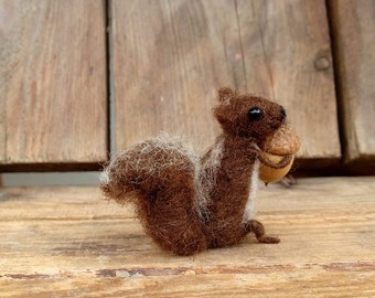 Eichhörnchen Miniatur Puppe Filz Eichhörnchen eichhörnchen Eichhörnchen Miniatur Waldorf Puppe Art Figur Puppenstube Mini Streifenhörnchen Filz Eichhörnchen