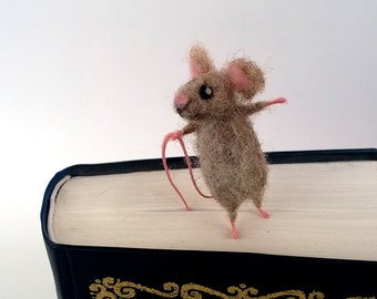 Precioso marcador de regalo de Navidad Marcador de lápiz de ratón en miniatura animal miniatura idea de regalo divertido idea cómica Los amantes de los libros regalo para él