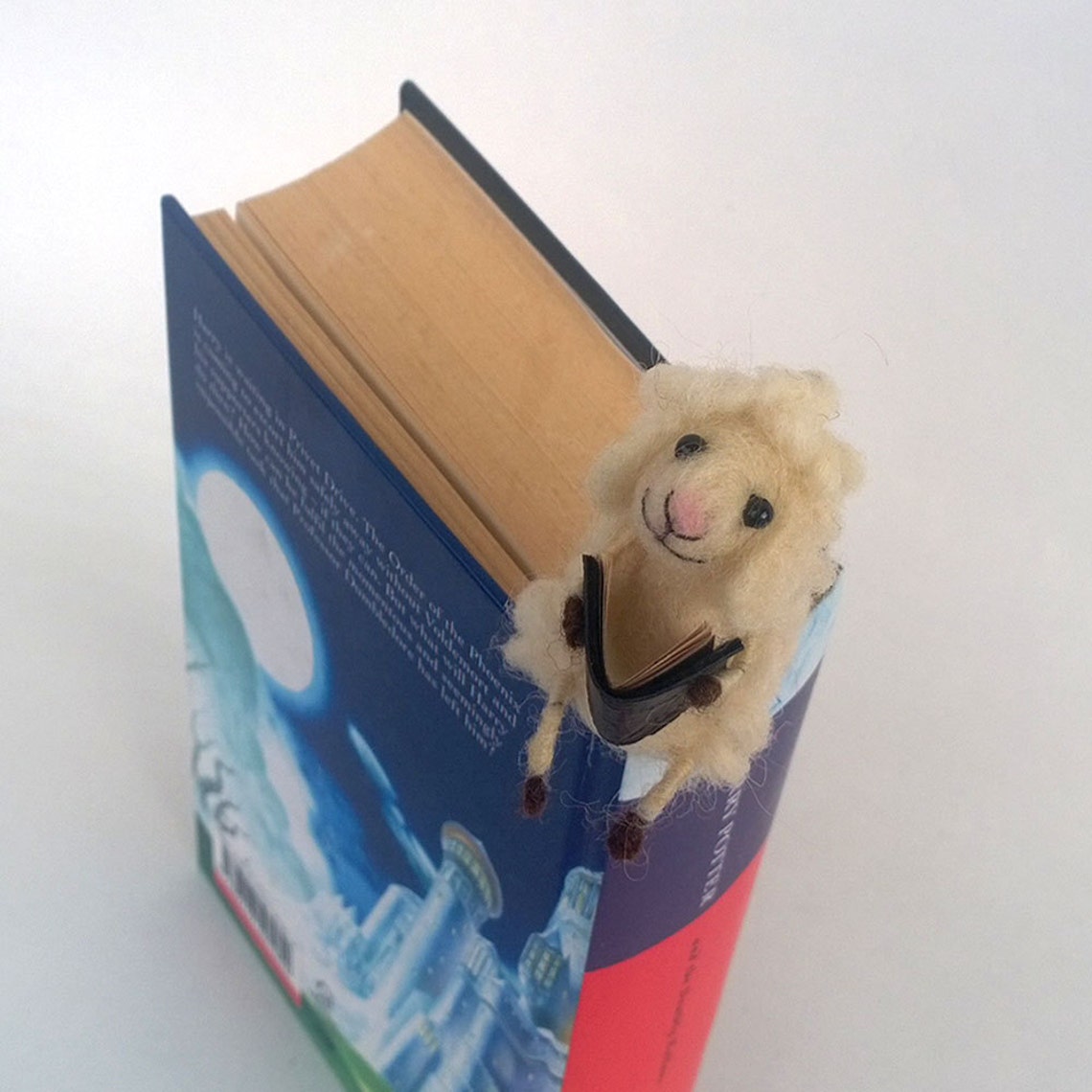 Bookmark Miniature Sheep Bookmark White Woolen Lamb Animal Etsy
