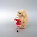 Knitting Sheep Needle felted sheep Grandmother gift Wool lamb Mothers day gift Animal sculpture Felt ewe Waldorf figurine Handmade eco gift product logo