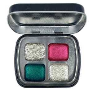 Jingle Bell Set 4 handgemachte Aquarellfarben von iuilewatercolors