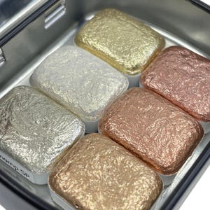 GDSP セット ハンドメイド スパークル 水彩絵の具 クォーターパン