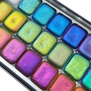 Vol.1 Master Quarter Set Handmade Color shift watercolor paints