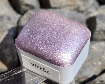 Virelle Half Petalune Set Handmade Christmas Chrome Iridescent Shimmer Watercolor Paints