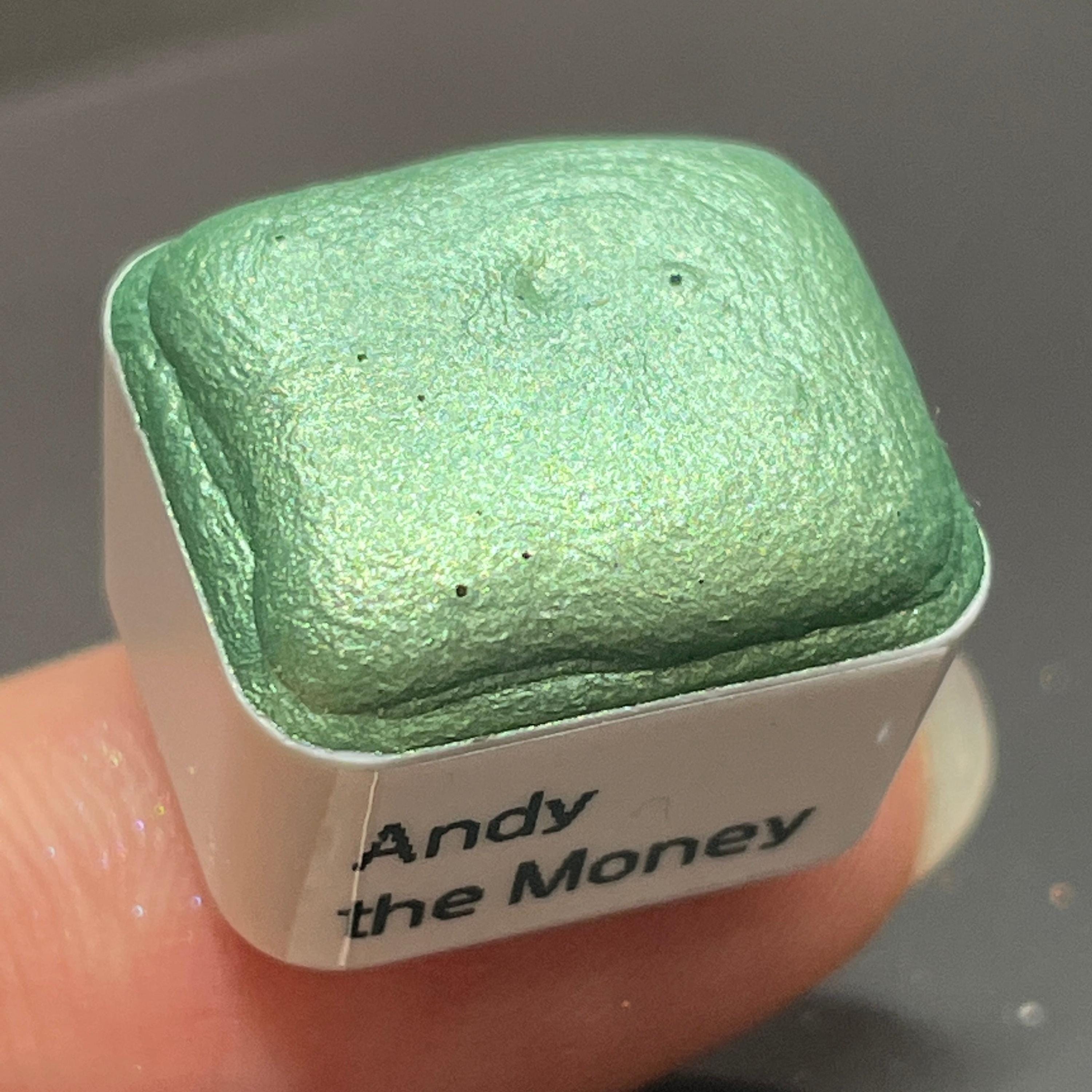 Andy the Money Green Watercolor Paints Half Pan - Etsy