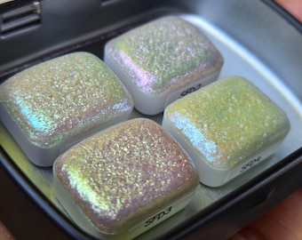 Quarter Shiny fairy Dust set for Handmade color shift watercolor paints