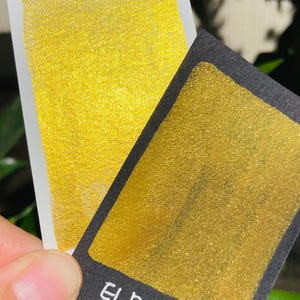 El Dorado shimmer watercolor paints Half pans